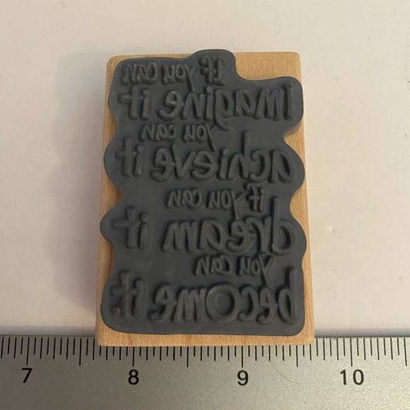 Stampendous H256 Imagine It rubber stamp New - Picture 4 of 6